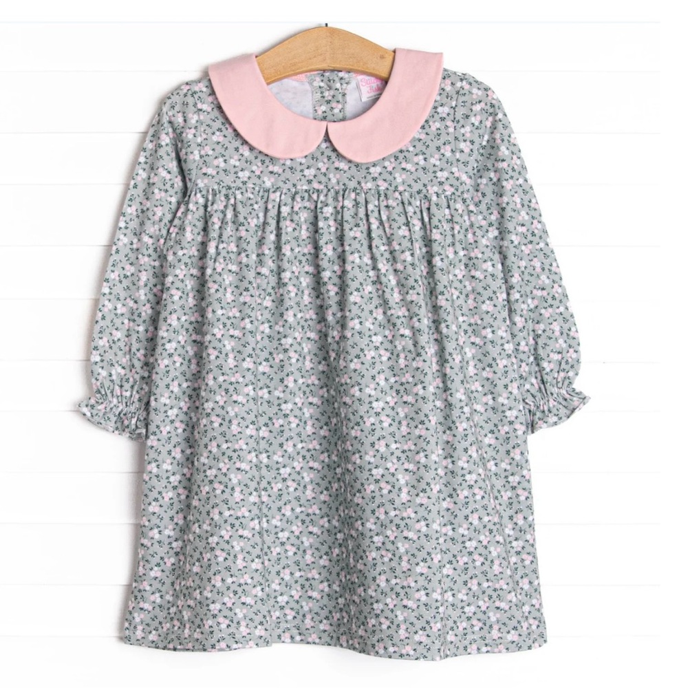 Stitch Fish Path to the Primrose Collared Dress, Green New